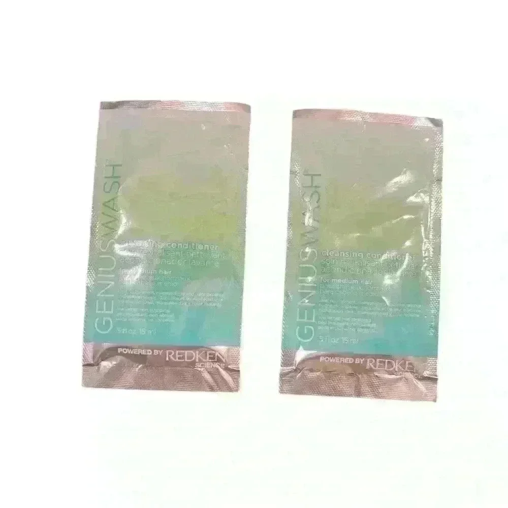 Redken Genius Wash Cleansing Conditioner Sample Packet .5 oz Great for Travel